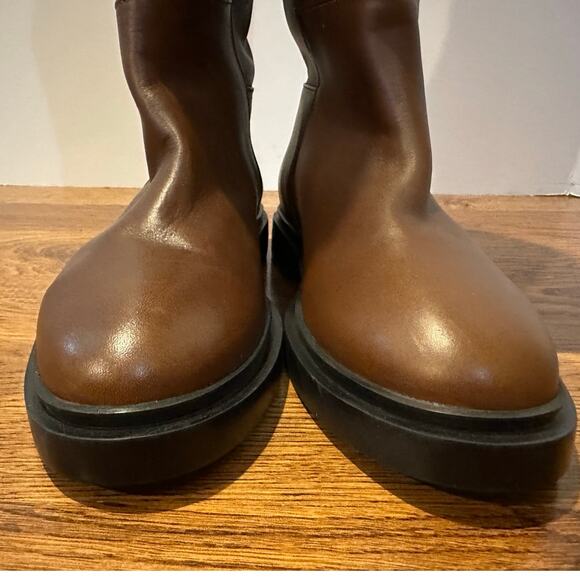 Steve Madden The Gaige Leather Riding Boots - Brown - Size 8 Chic Fall Style - Picture 4 of 12